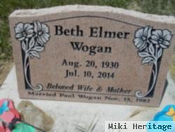 Elizabeth "beth" Elmer Wogan