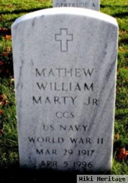 Mathew William "bob" Marty, Jr