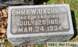 Emma Wentling Bachman