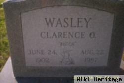 Clarence O "butch" Wasley