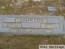 Martha L. "mattie" Johnson Johnson