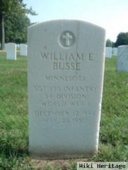 Sgt William E Busse