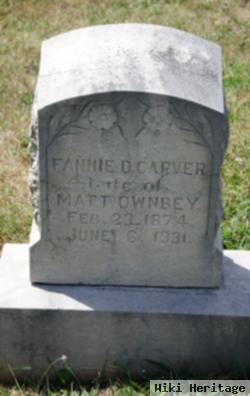 Fannie D. Carver Ownbey