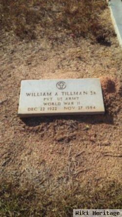 Pvt William A Tillman , Sr.