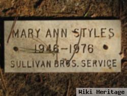 Mary Ann Styles