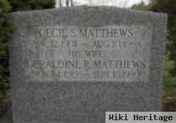 Geraldine M Ramsdell Matthews