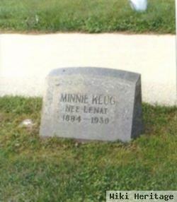 Wilhelmine Ernestine "minnie" Lenat Klug