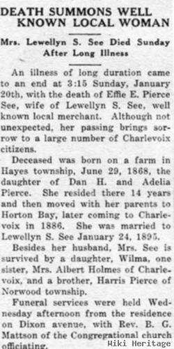 Effie E. Pierce See