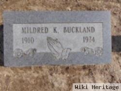 Mildred L Buckland