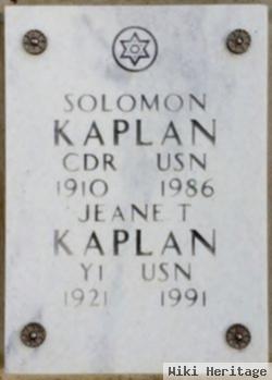 Seaman Jeane T Kaplan