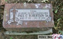 Paul C Robertson, Sr