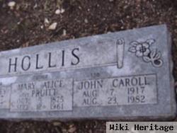 Mary Alice Pruitt Hollis