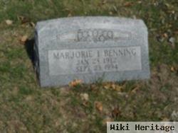 Marjorie I Benning