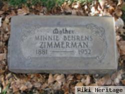 Minnie Behrens Zimmerman