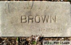 Mrs R. M. Brown