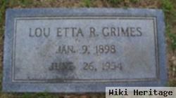 Lou Etta Grimes