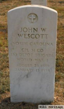 John W Wescott