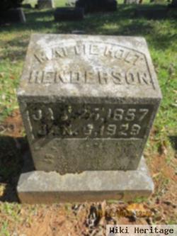 Martha Jane "mattie" Holt Henderson