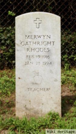 Merwyn Gathright Rhodes