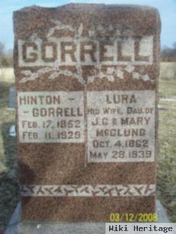 Lura Barrett Mcclung Gorrell