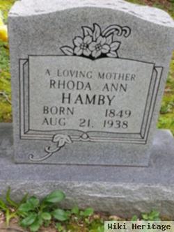 Rhoda Ann Hamby