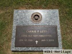 Carrie F. Lett