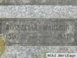 Rosezetta Garoutte Mauldin