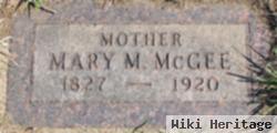 Mary M Wetzel Mcgee