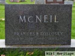 Frances B. Koslosky Mcneil