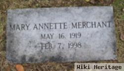 Mary Annette "annette" Merchant