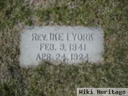 Rev Isaac Isaiah "ike" York