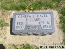 Geneva E Read Hazel Hilliard
