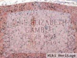 Jane Elizabeth "bessie" Hataway Gamble