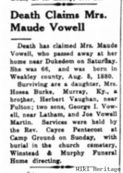 Maude Vaughan Vowell