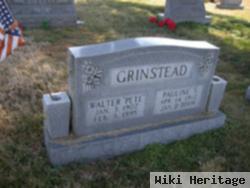 Walter N "pete" Grinstead