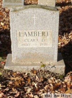 Clara D Lambert