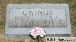 Mary E Owings