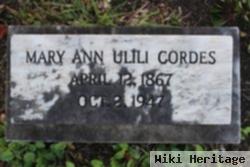 Mary Ann Ulili Cordes