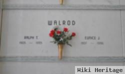 Ralph T. "wally" Walrod, Sr.