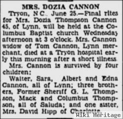 Dozie Thompson Cannon