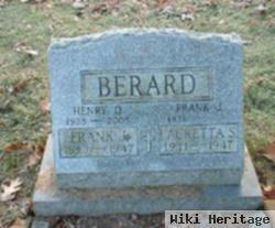 Henry D "hank" Berard