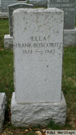 Ella Sara Frank Boscowitz