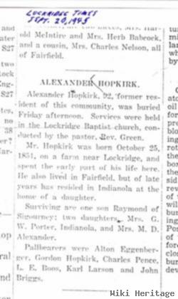 Alexander Hopkirk