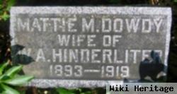 Mattie M Dowdy Hinderliter