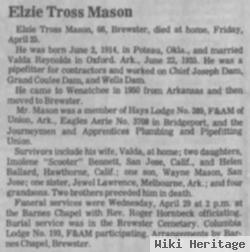 Elzie Tross Mason