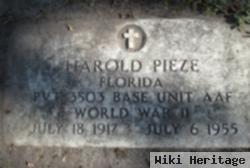 Harold Pieze, Sr