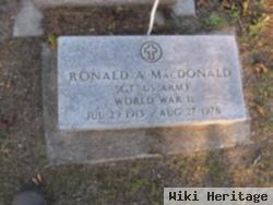 Ronald A Macdonald