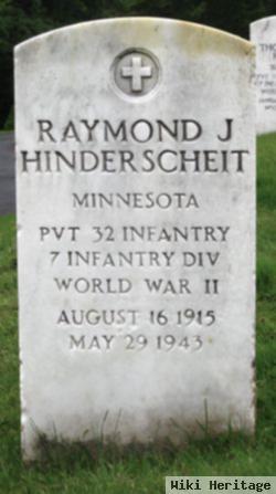 Pvt Raymond J. Hinderscheit