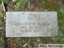 Sgt James Oliver Riddick