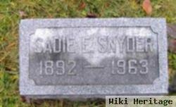 Sadie E. Snyder